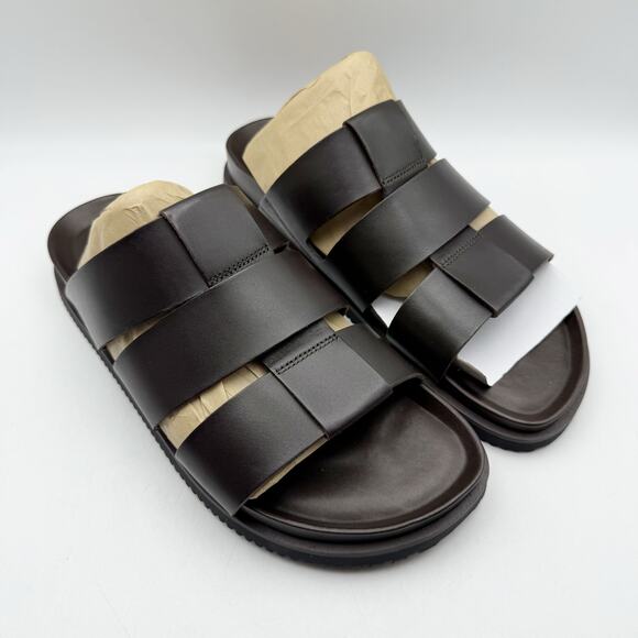 Allen Edmonds Mens Davis Sandals US 9 EU 43 Dark Brown Leather Fisherman NIB main image 5
